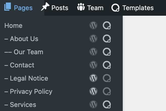 MA Admin Quick Nav - Action Edit in Builder Oxygen