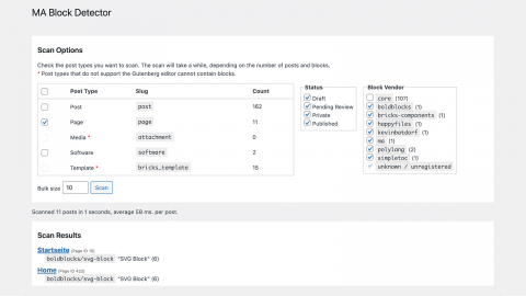 Detect Gutenberg Block Usage