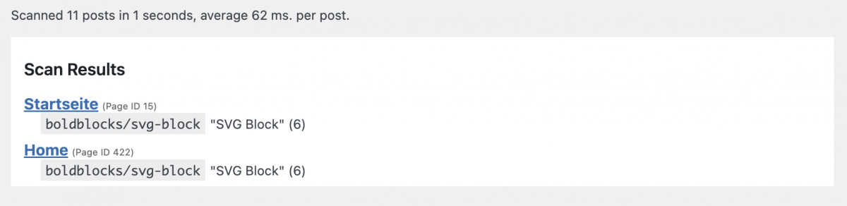 MA Block Detector - Results