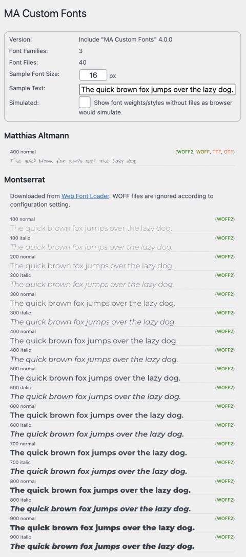 MA Custom Fonts Test Shortcode